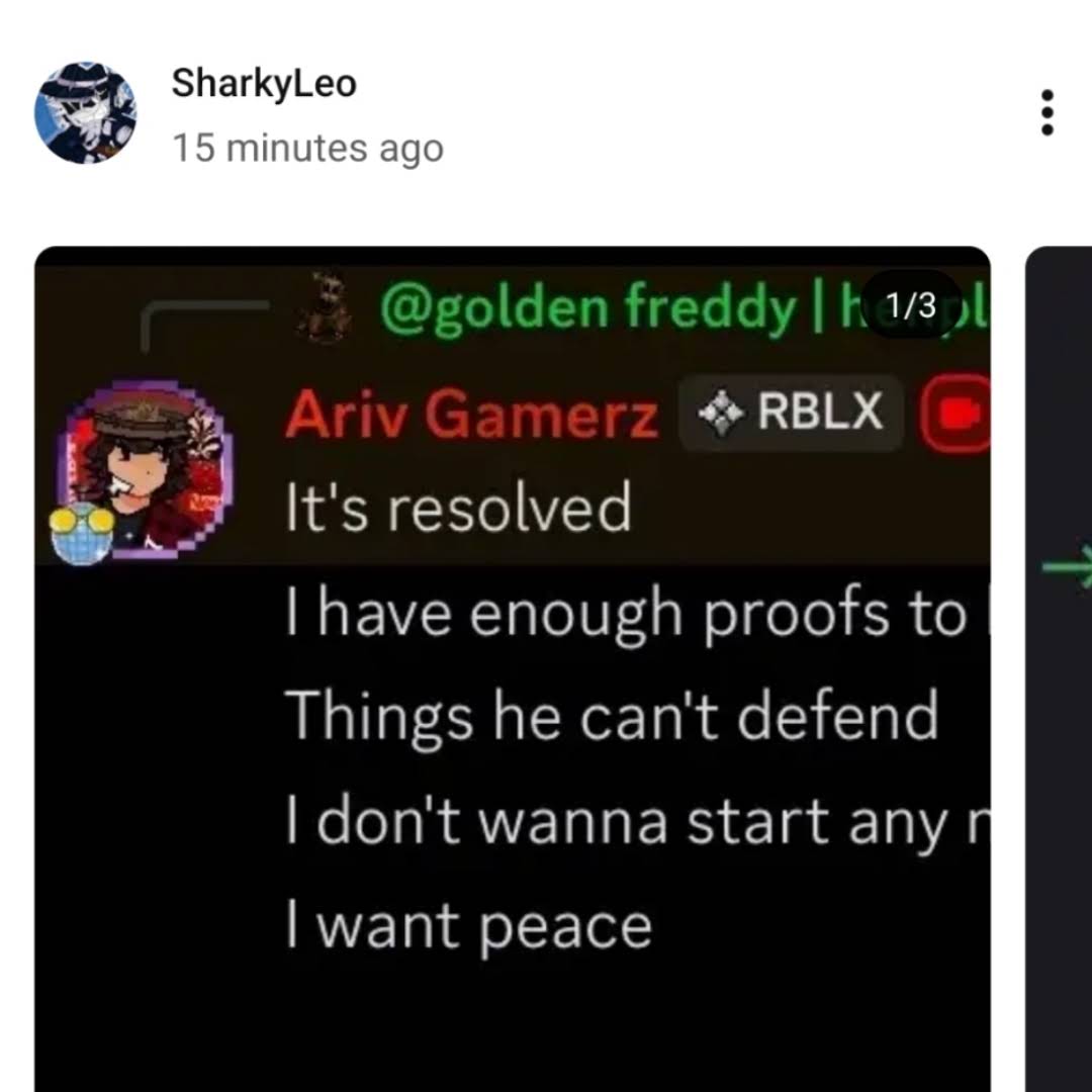 Post from Ariv Gamerz