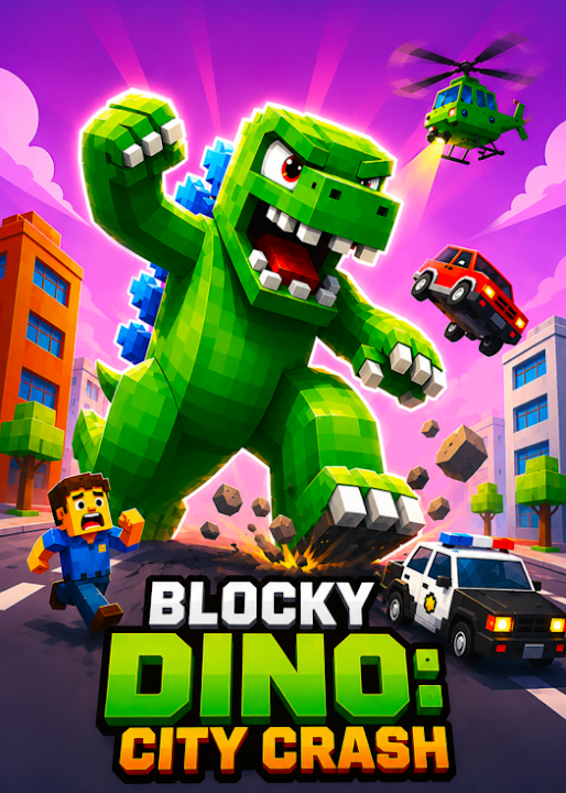 Blocky Dino: City Crash — cover art