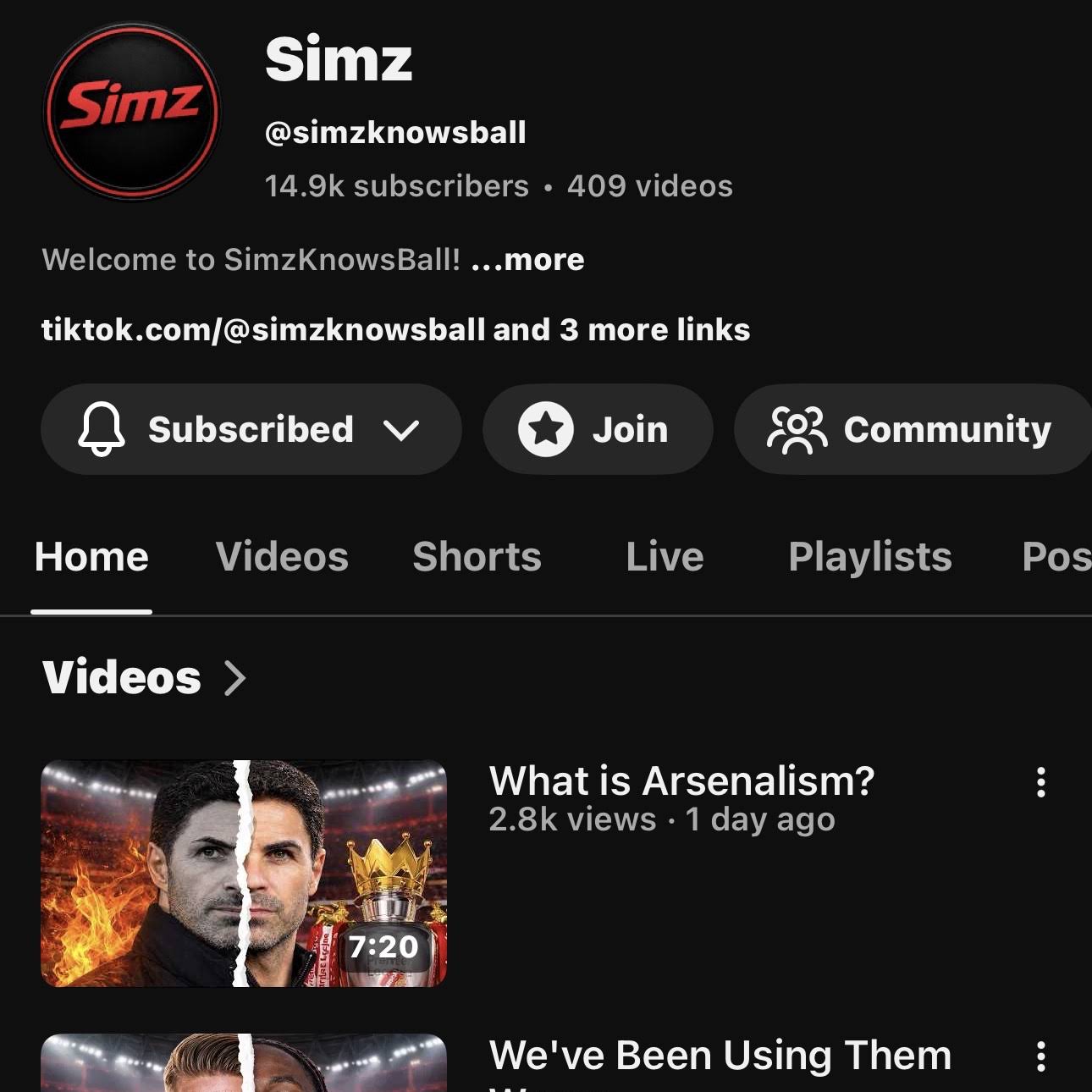 Post from Simz