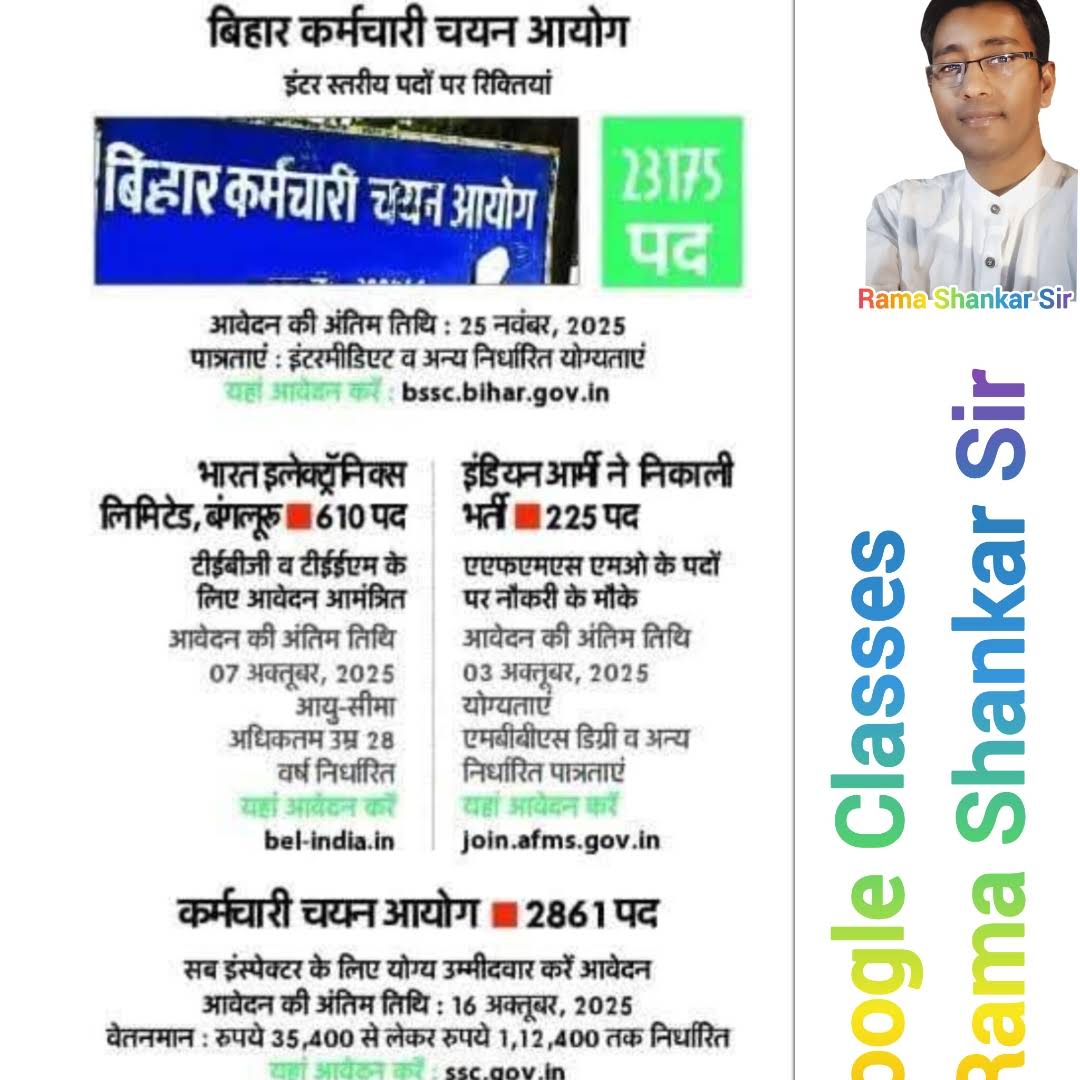 Post from Google Classes With Rama Shankar Sir