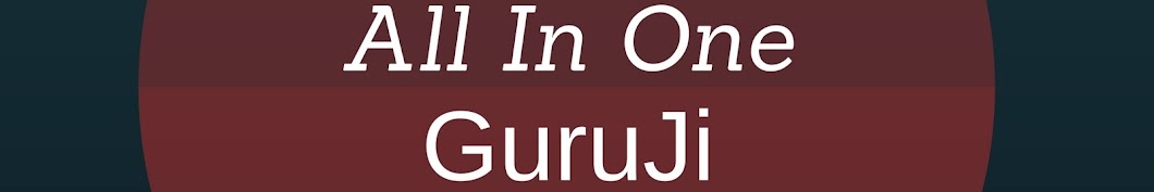 All In One GuruJi YouTube kanalı avatarı