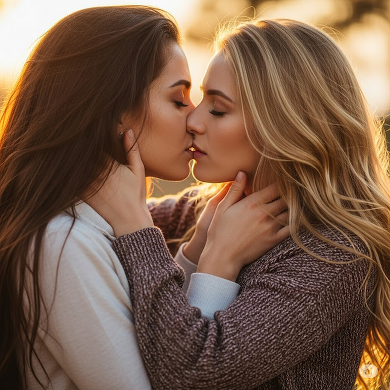 Lesbian Kissing