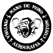 hand aerography monkey