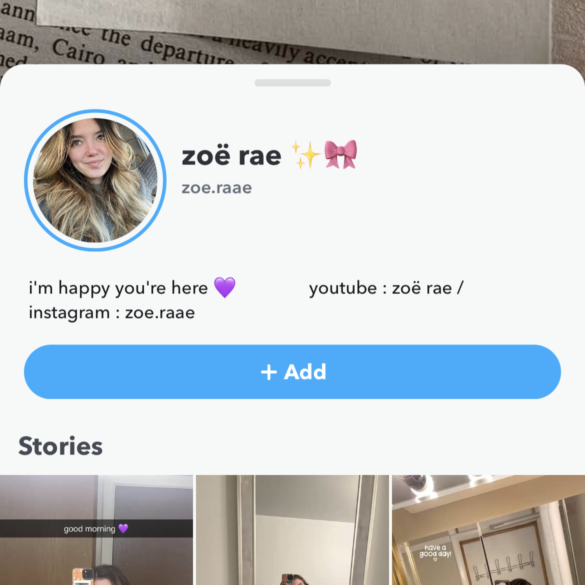 Post from zoë rae
