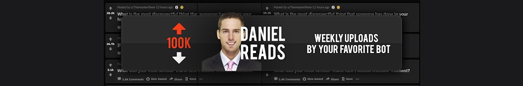 Daniel Reads Reddit ইউটিউব চ্যানেল অ্যাভাটার