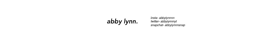 Abby Lynn YouTube channel avatar