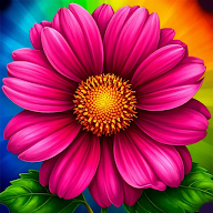 Combine flowers in the greenhouse icon