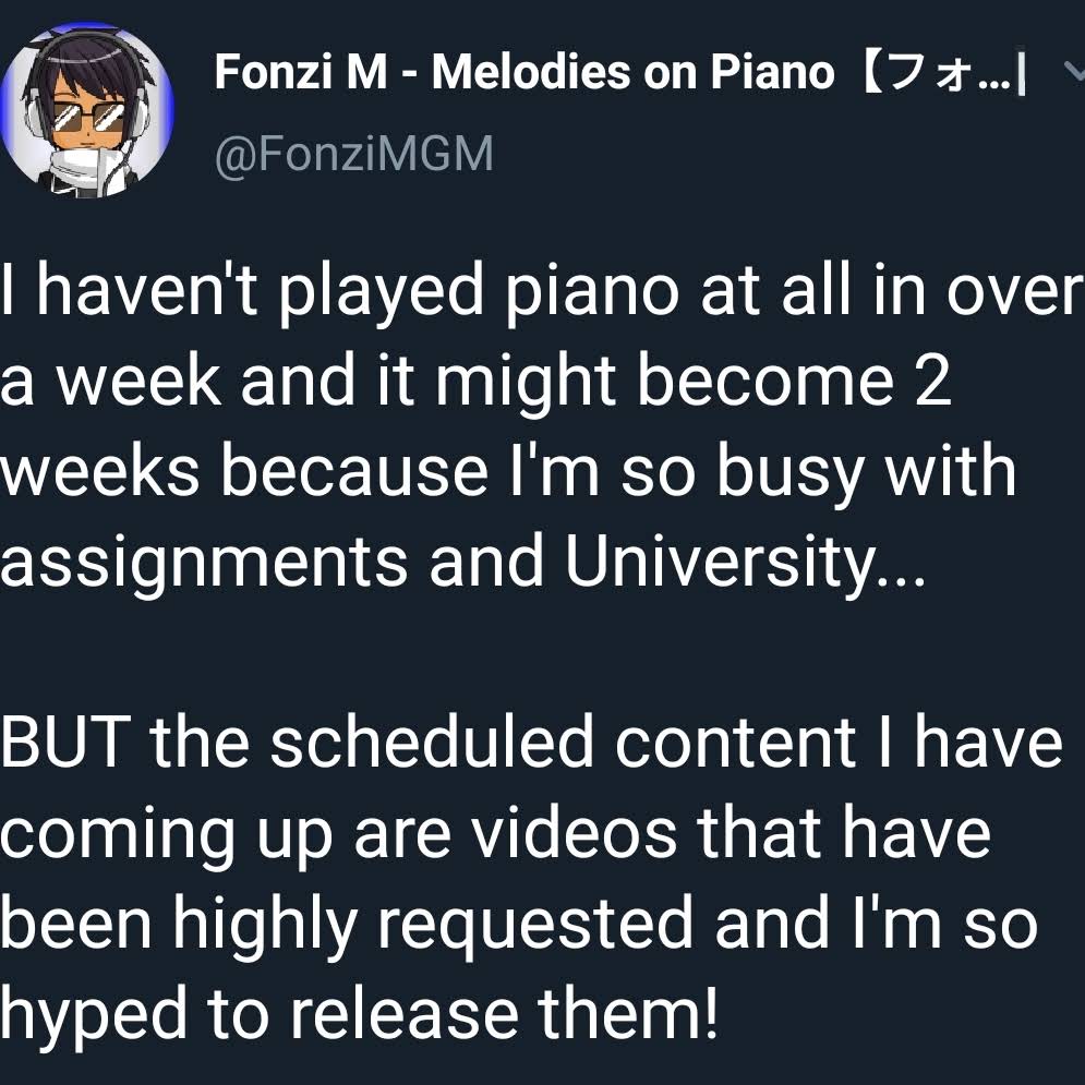 Post from Fonzi M - Melodies on Piano