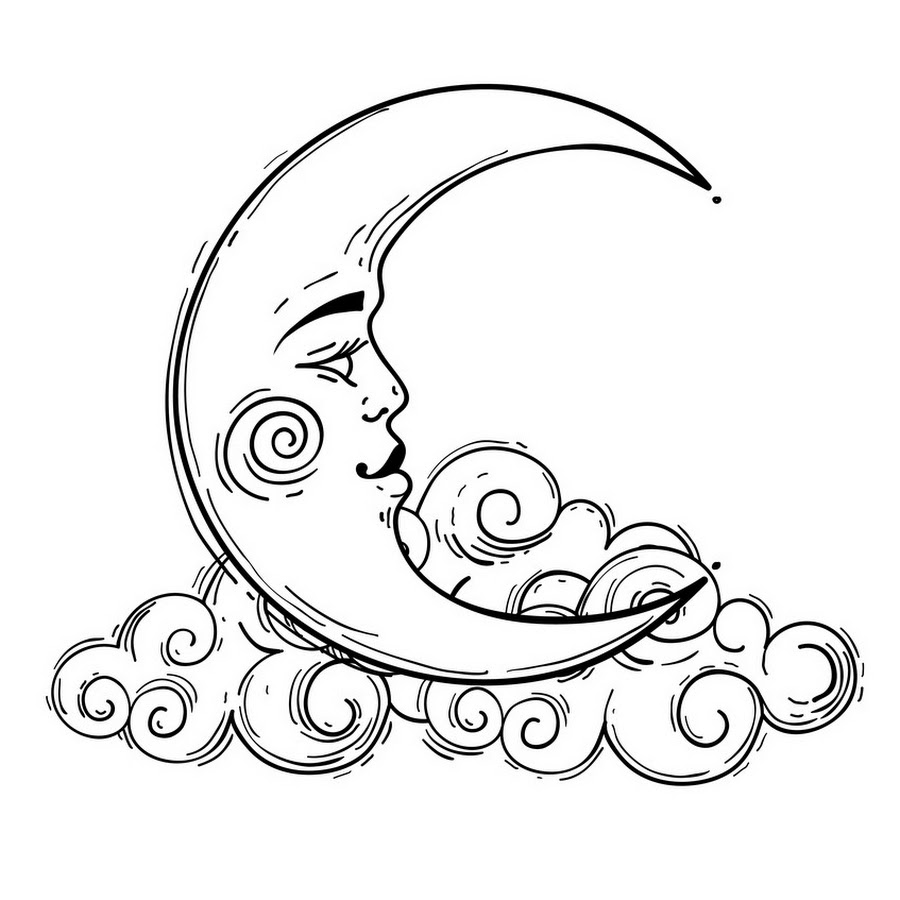 Crescent Moon illustration