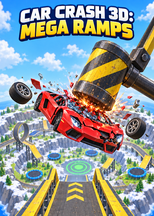 Car Crash 3D: Mega Ramps — cover art