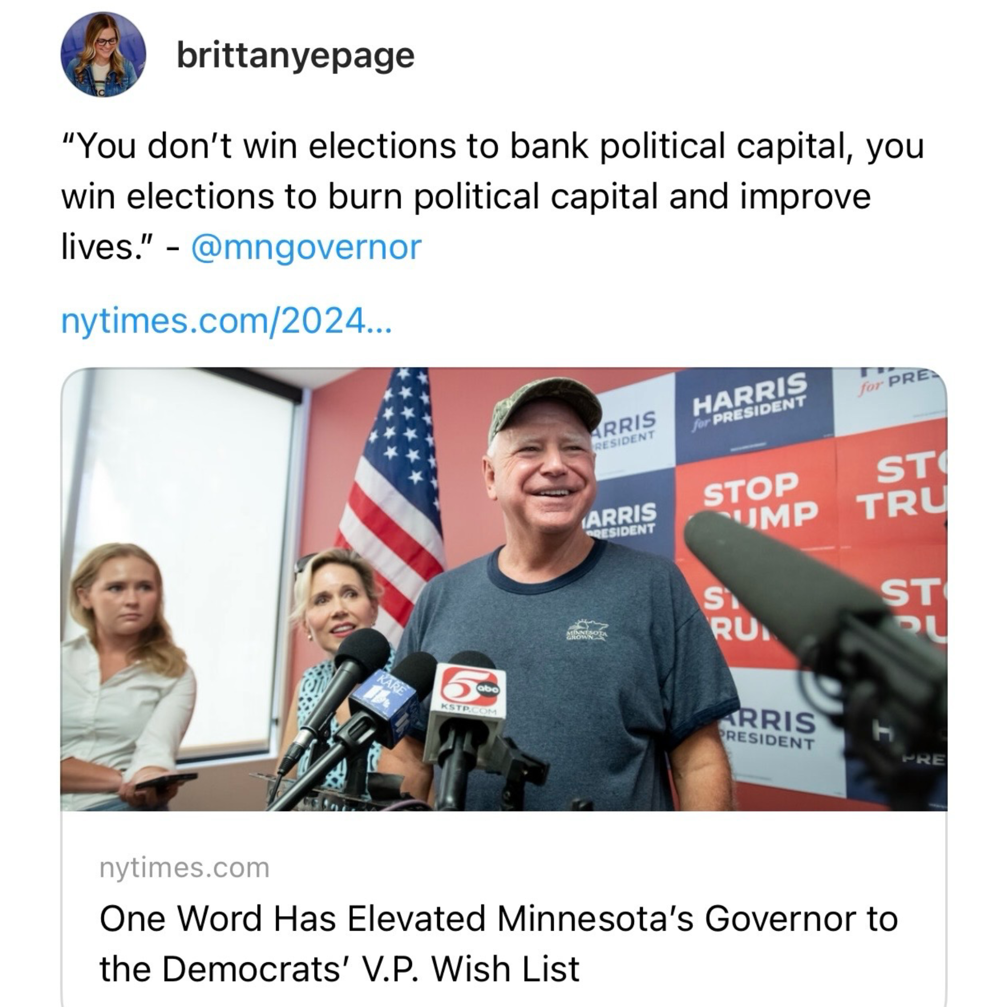 Post from Brittany Page