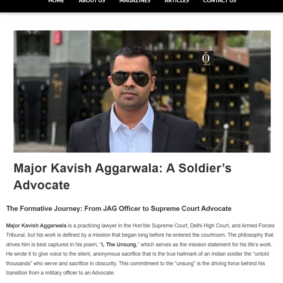 Post from Major Kavish