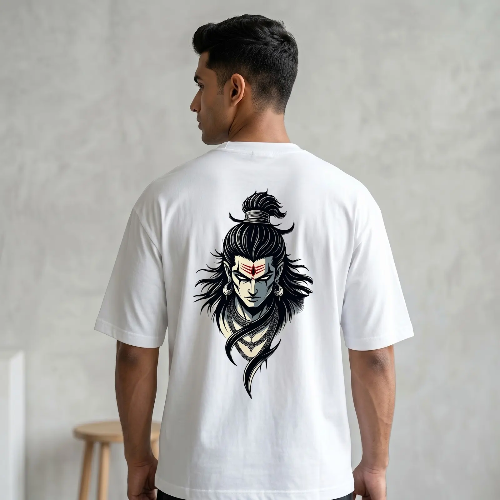 Lord Shiva Oversized T-Shirt – Premium 240 GSM Cotton Streetwear