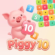 Piggy 10 - Number Merge Puzzle icon
