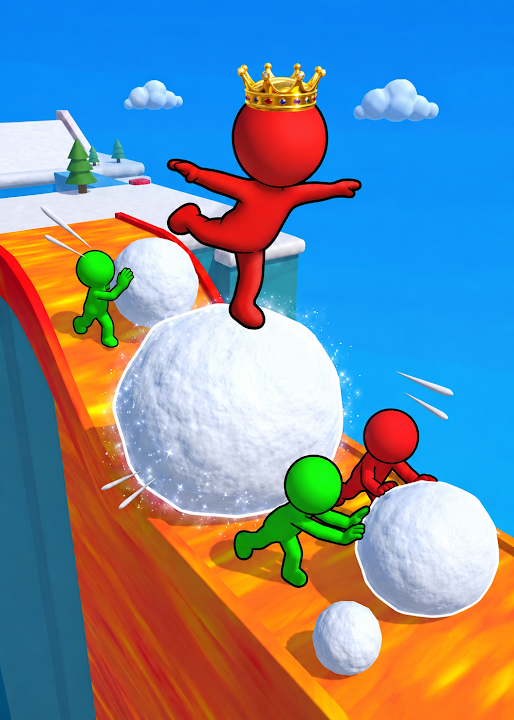 Snowball Race 3D: Ice Bridge — cover art