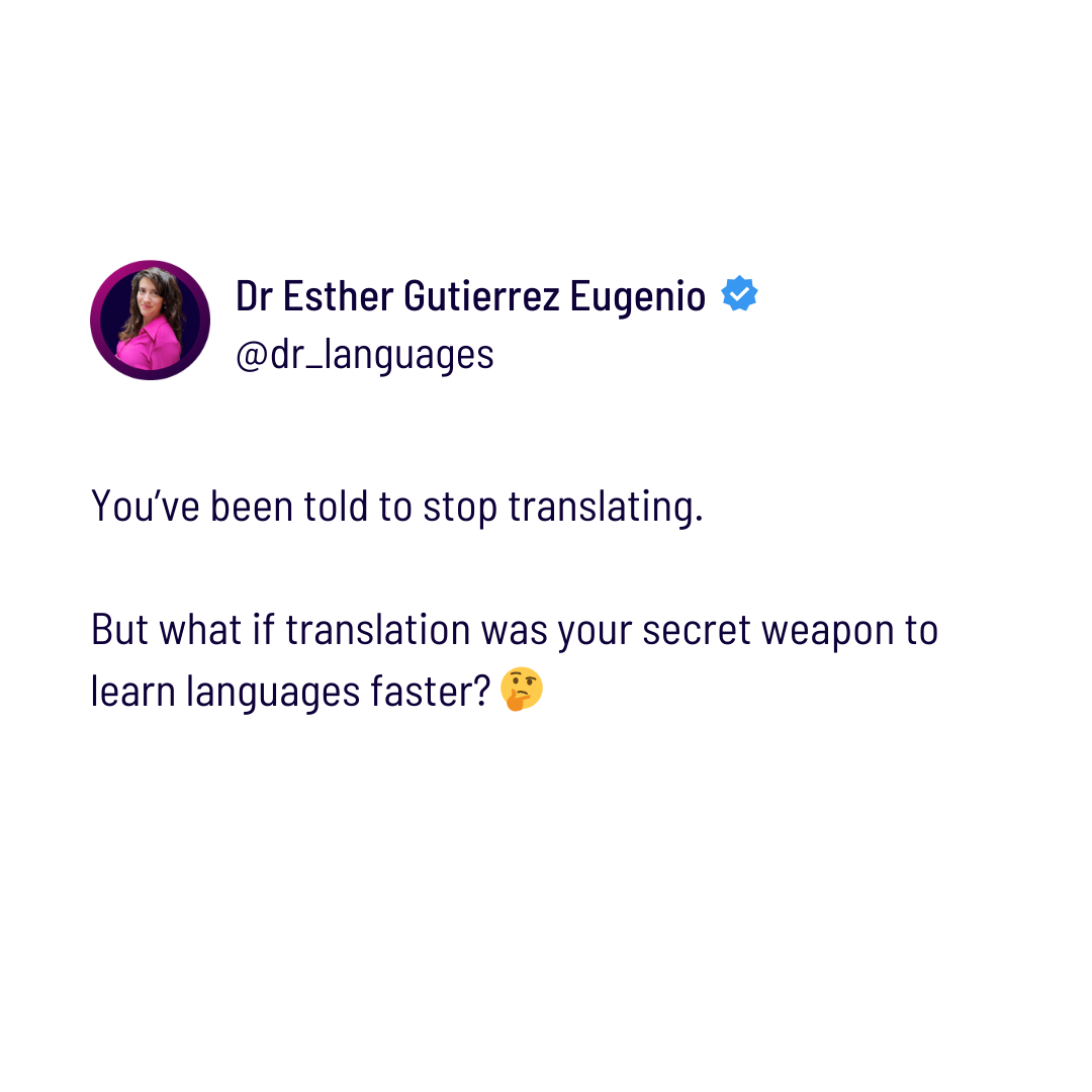 Post from Dr Languages