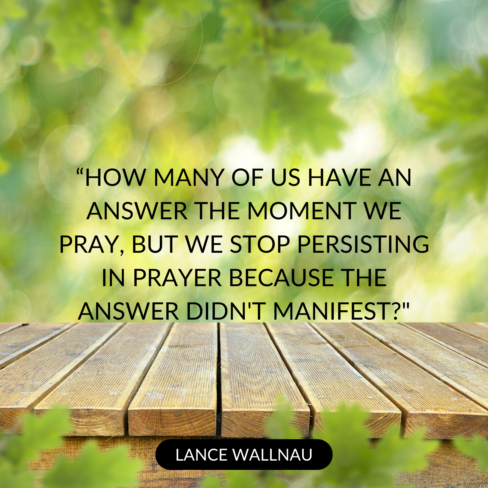 Post from The Lance Wallnau Show