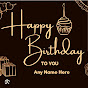 Happy Birthday Song USA with Name logo