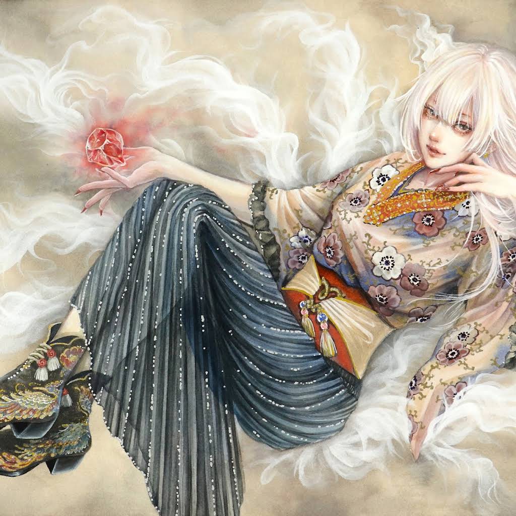 水彩画　絵画　「茶の湯綺譚」 maxresdefault.jpg?sqp=-