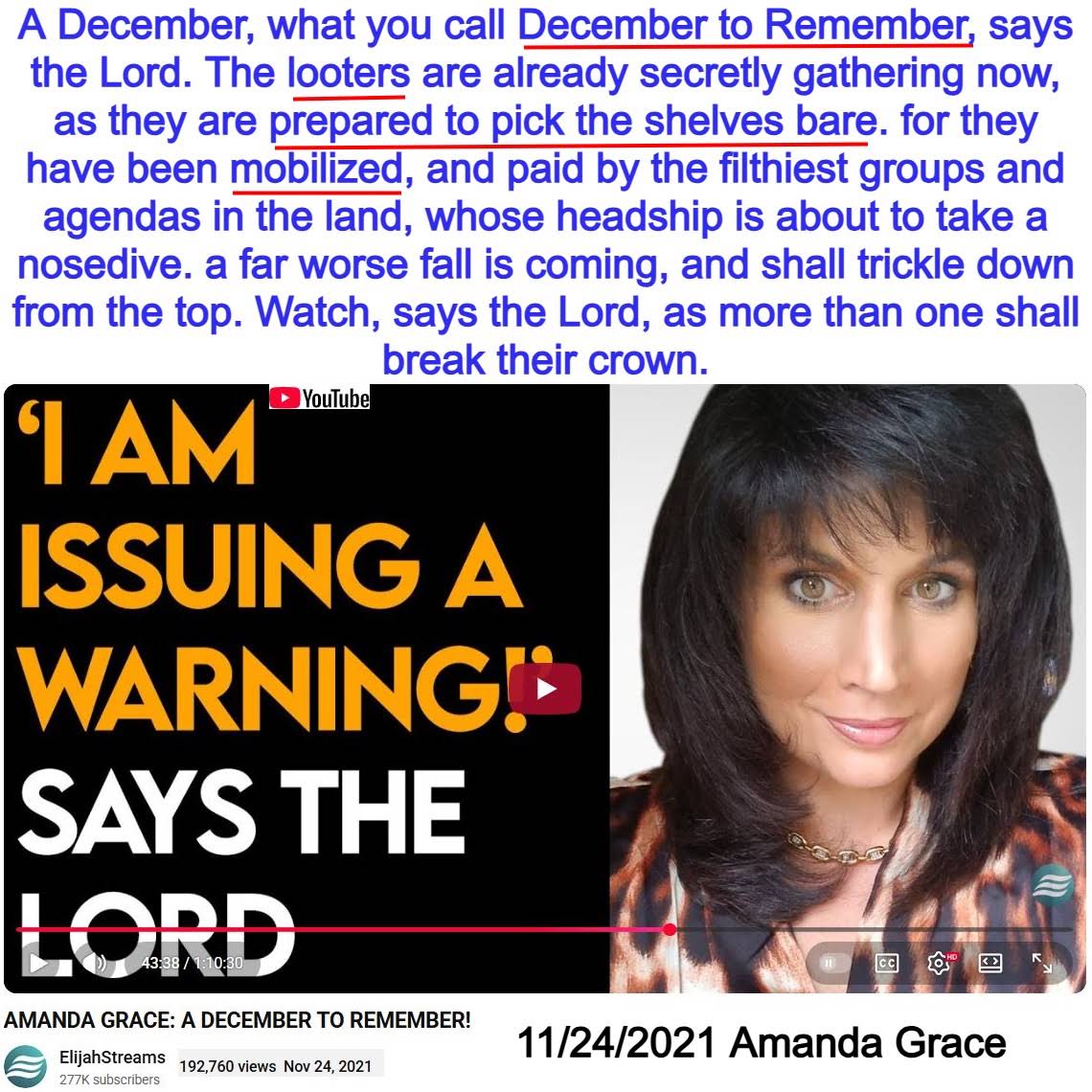 Post from Prophetic Money