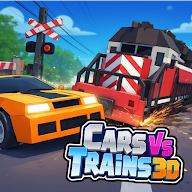 Car Vs Trains 3D icon