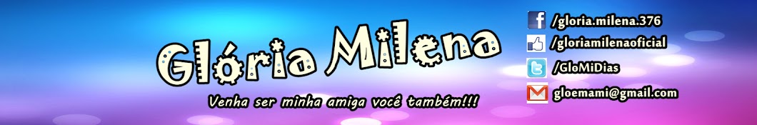 GlÃ³ria Milena YouTube kanalı avatarı