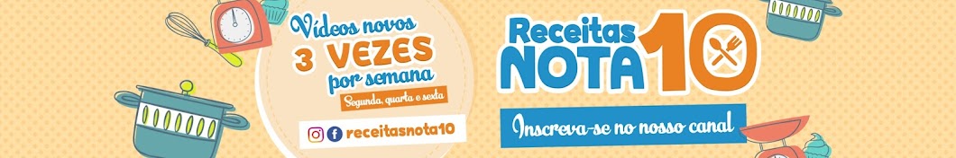 Receitas Nota 10 ইউটিউব চ্যানেল অ্যাভাটার
