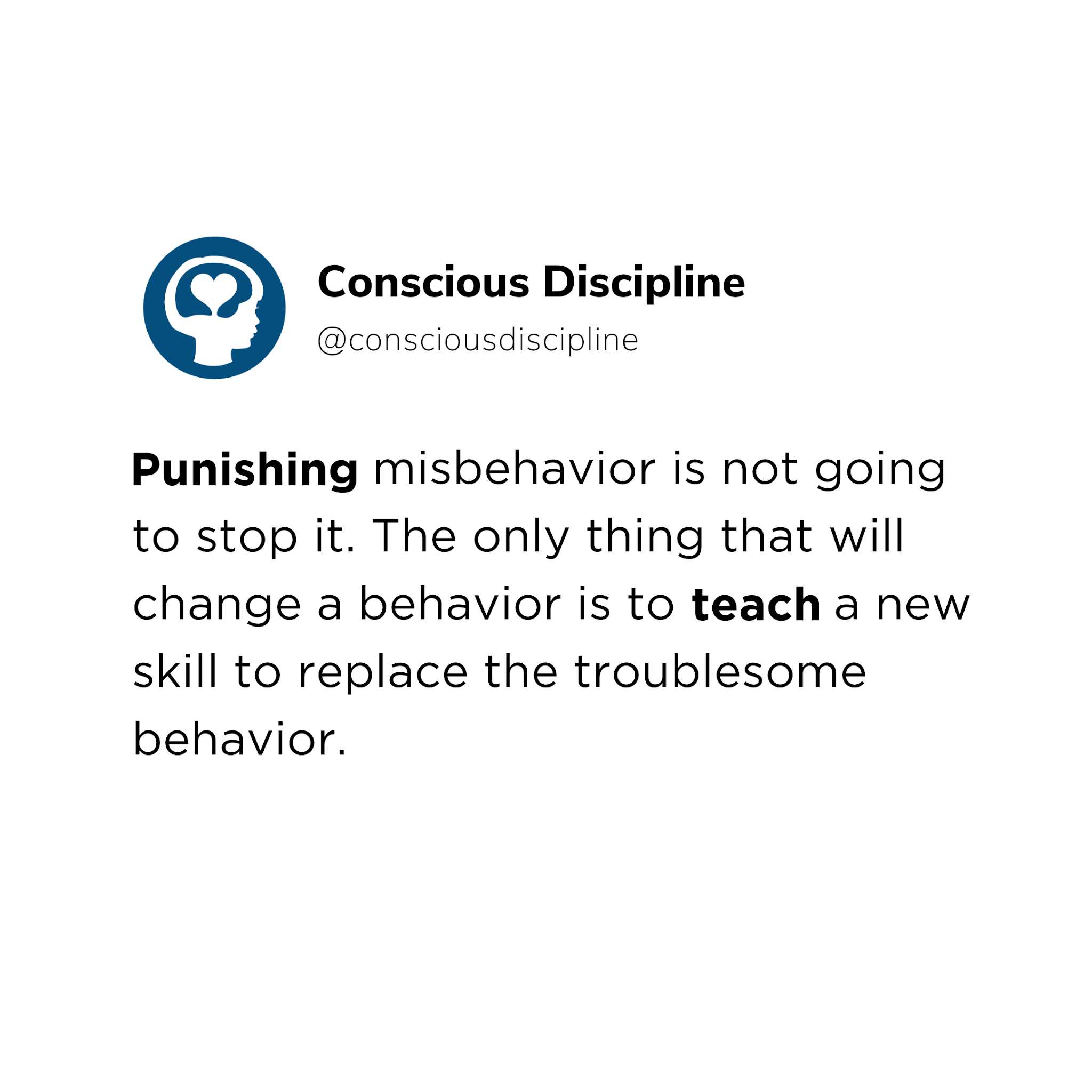 Post from Conscious Discipline