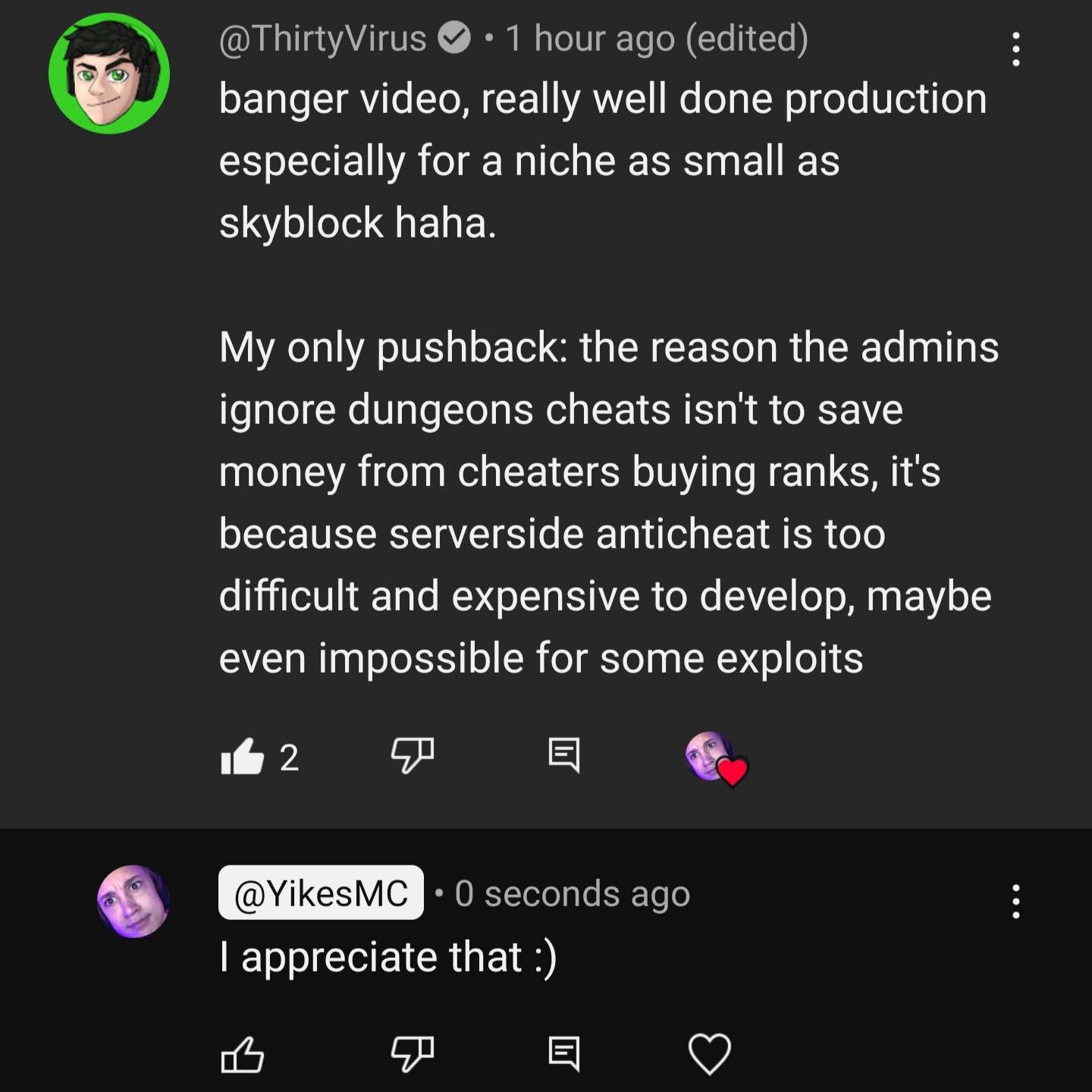 Post from YikesMC