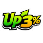 Up 3%