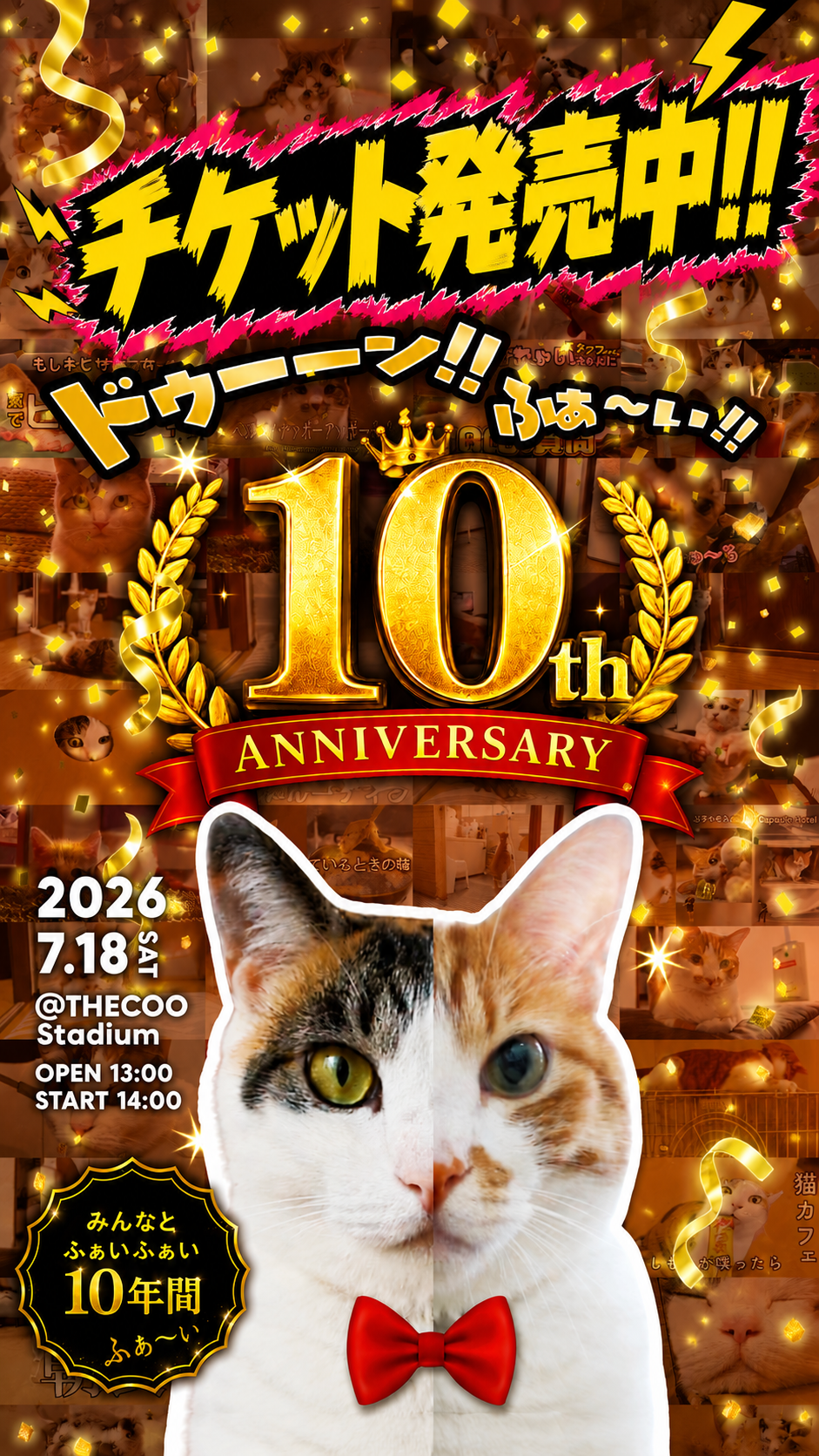 ねこ　JUMP1月1日　チケット YouTube