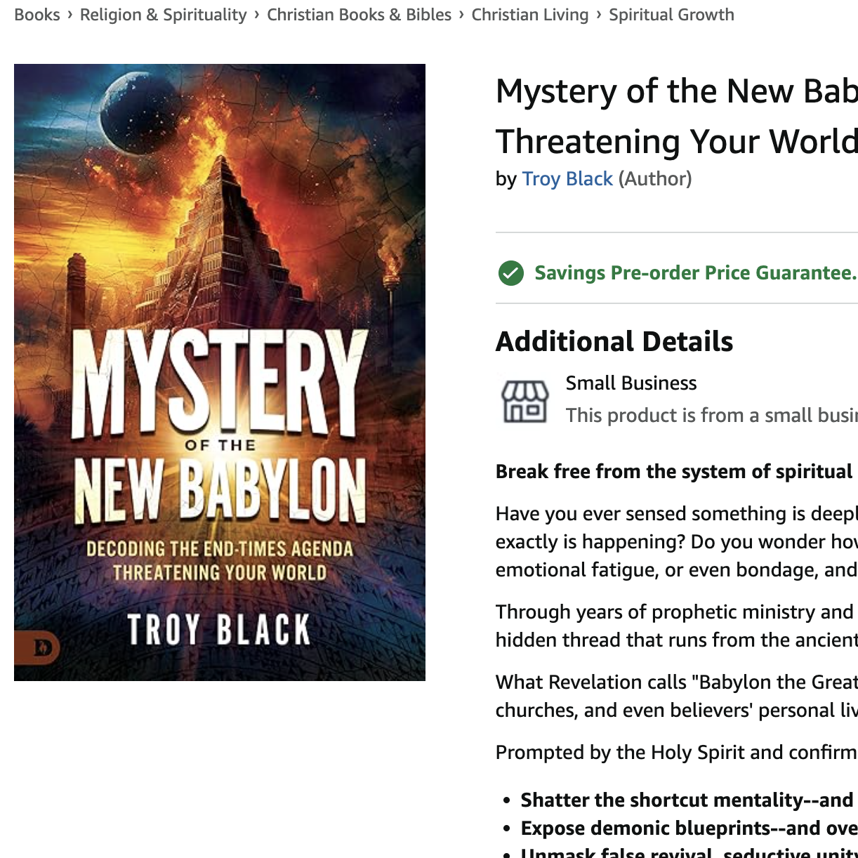 Post from Troy Black