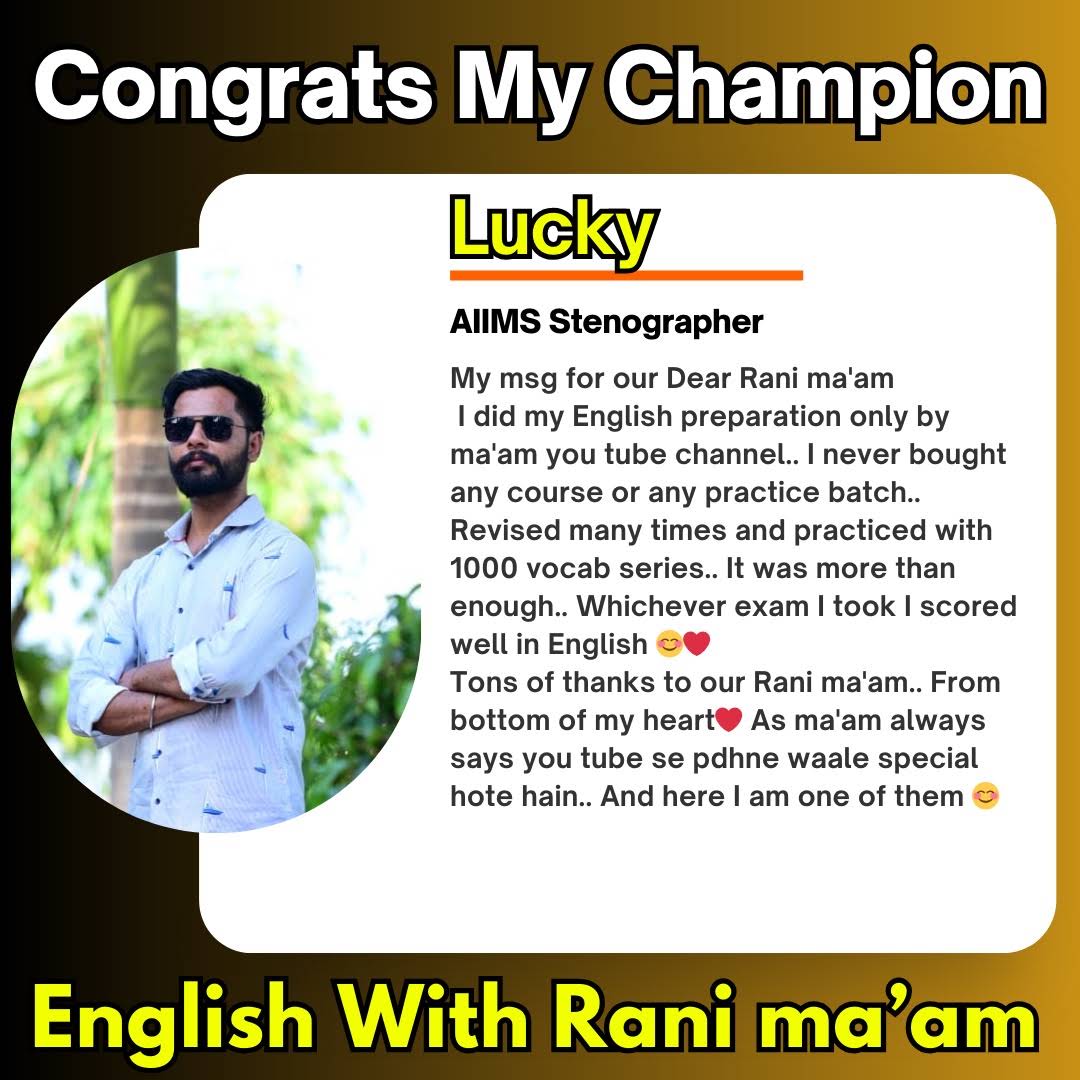 Post from English With Rani Mam