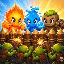 Merge Elementals: Castle Defense