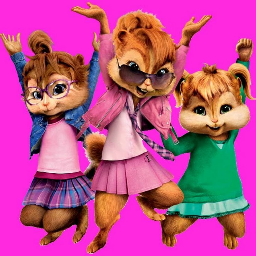 Chipettes of "Alvin and the Chipmunks". 