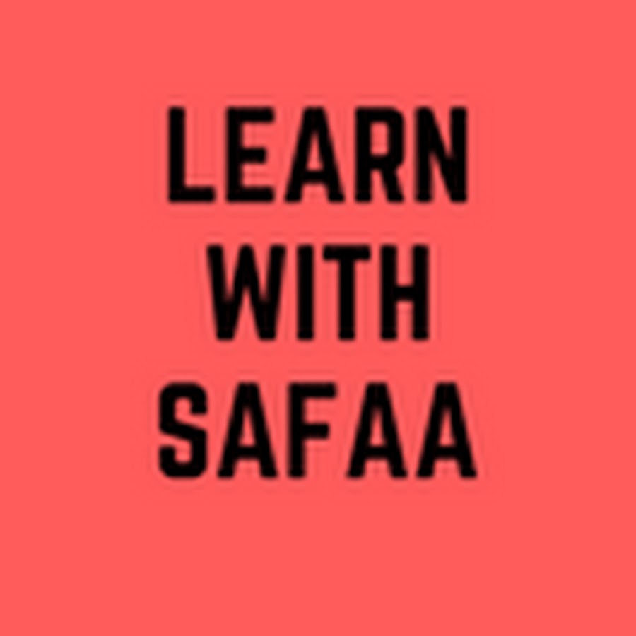 Learn With Safaa رمز قناة اليوتيوب