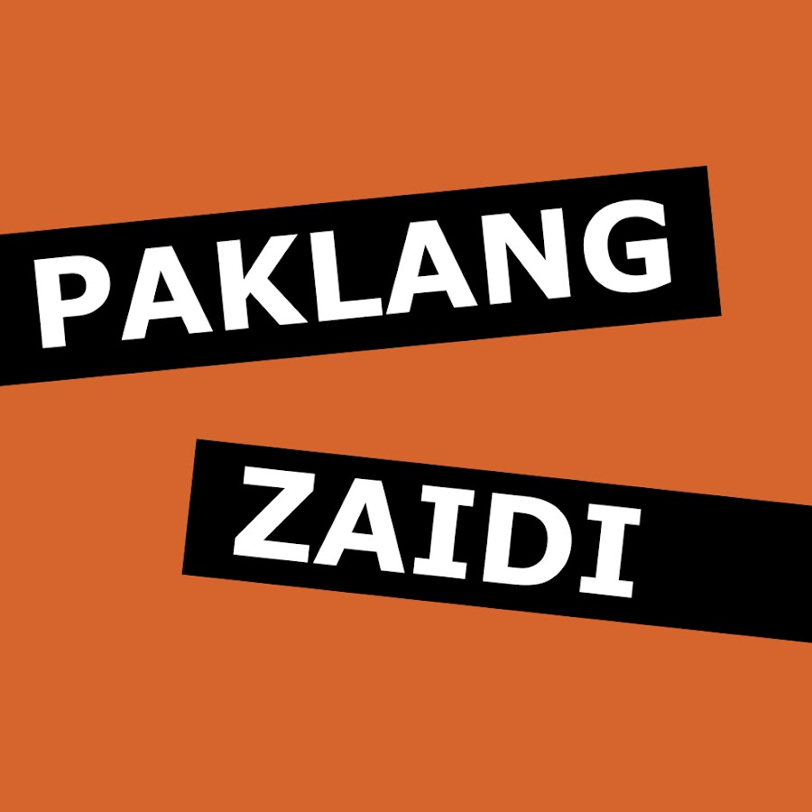 Paklang Zaidi यूट्यूब चैनल अवतार