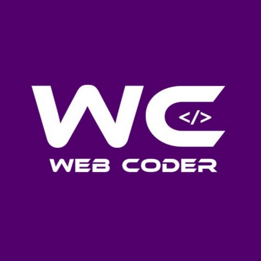 web coder YouTube channel avatar