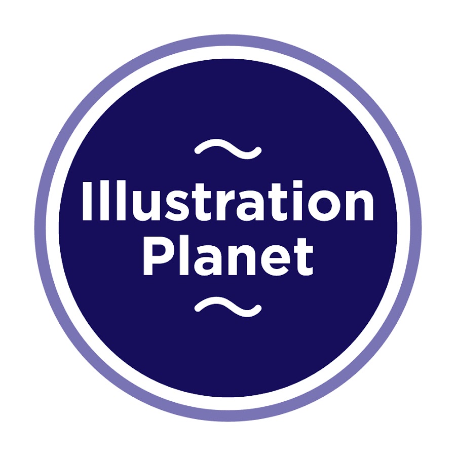 Illustration Planet YouTube channel avatar