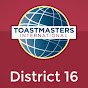 District 16 Toastmasters YouTube Profile Photo