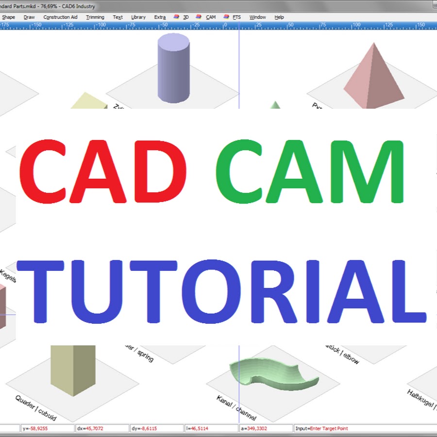 CAD CAM TUTORIAL ইউটিউব চ্যানেল অ্যাভাটার