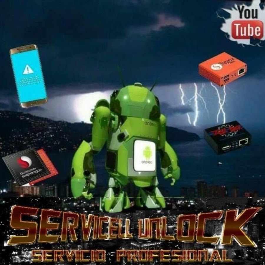 servicell unlock YouTube channel avatar