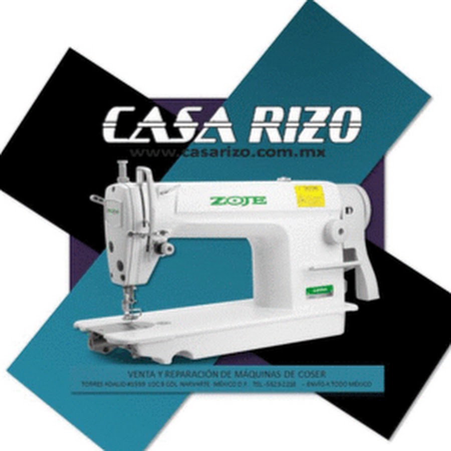 CASA RIZO MAQUINAS DE COSER ইউটিউব চ্যানেল অ্যাভাটার