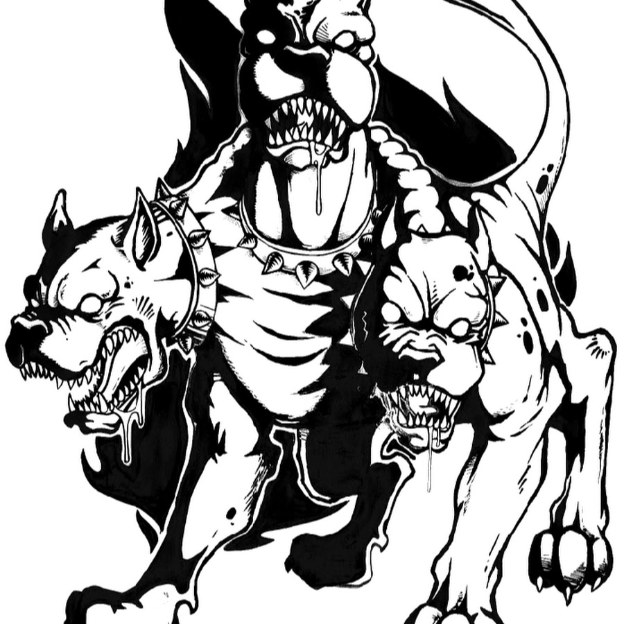 Эскиз для тату цербер