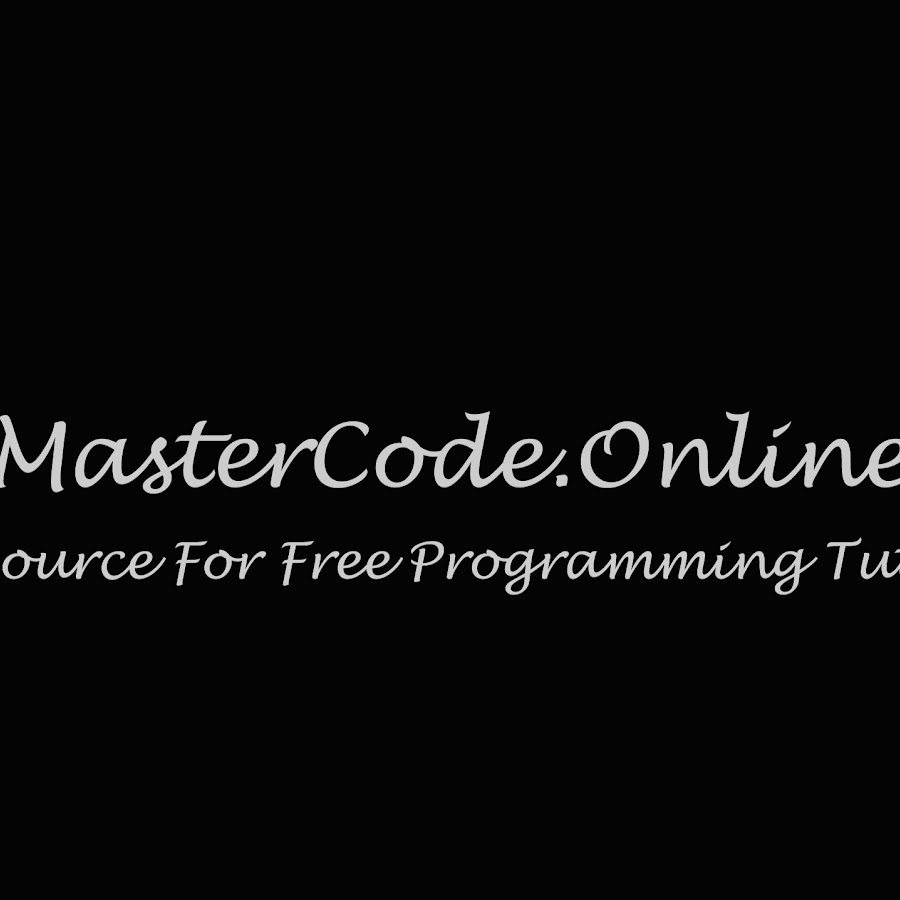 Master Code Online YouTube channel avatar