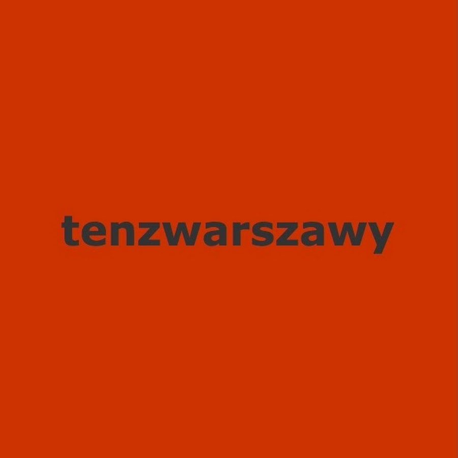tenzwarszawy ইউটিউব চ্যানেল অ্যাভাটার