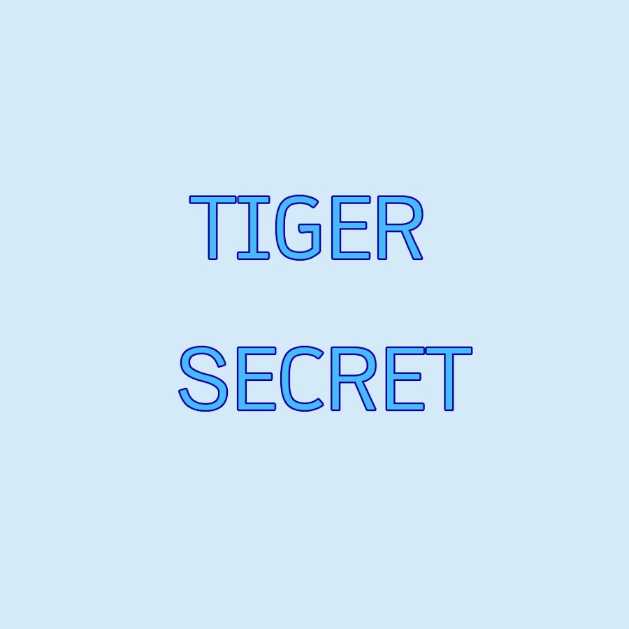 TIGER SECRET Avatar canale YouTube 