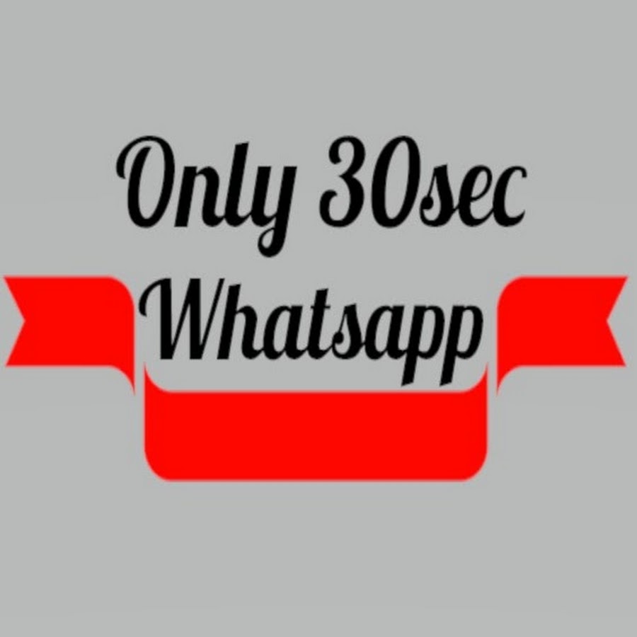 only 30sec Whatsapp Avatar canale YouTube 