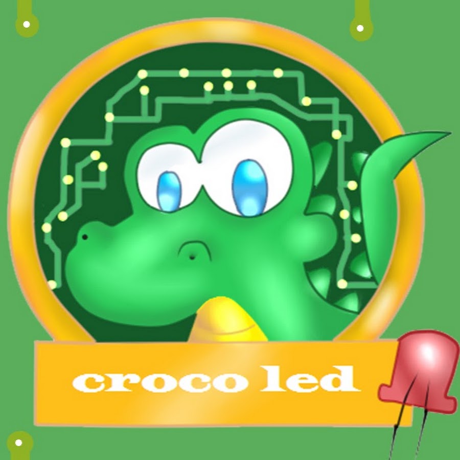 Croco led YouTube channel avatar