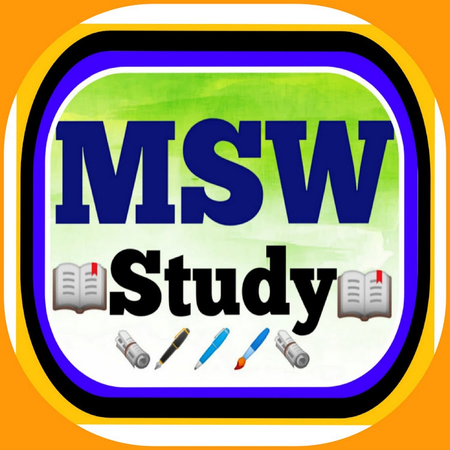 MSW STUDY FOR JOB Awatar kanału YouTube